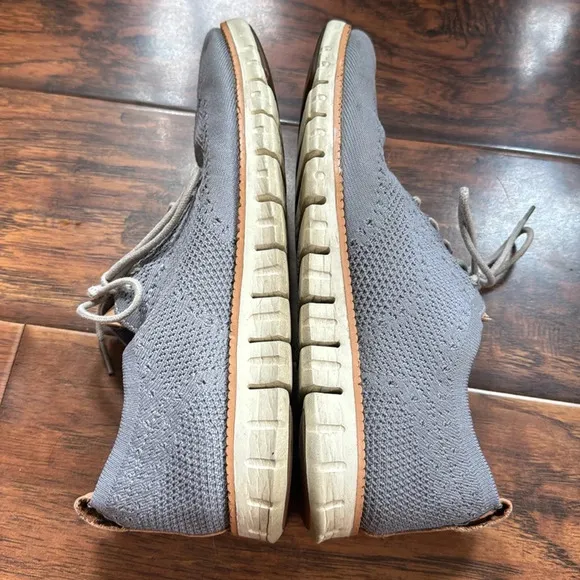Cole Haan Zerogrand Stitchelite Oxford Shoe Size 9 Grey