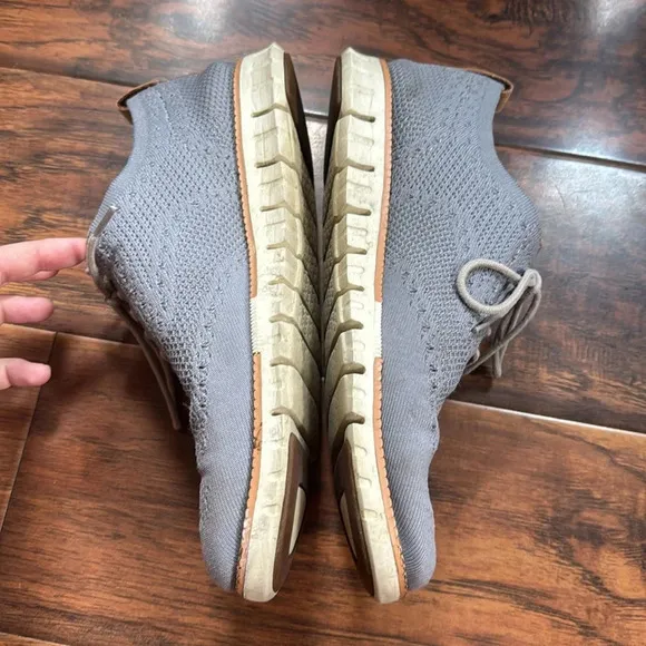 Cole Haan Zerogrand Stitchelite Oxford Shoe Size 9 Grey