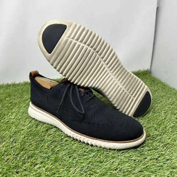 Cole Haan Zerogrand Stitchlite Black Oxford Shoes C27568 Mens Size 8 M
