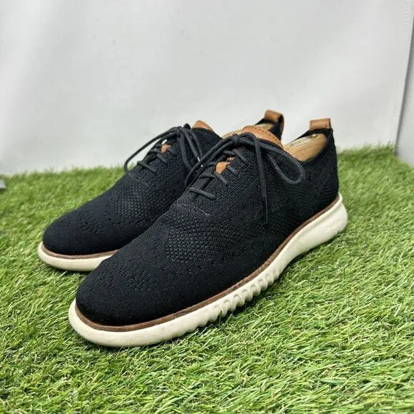 Cole Haan Zerogrand Stitchlite Black Oxford Shoes C27568 Mens Size 8 M