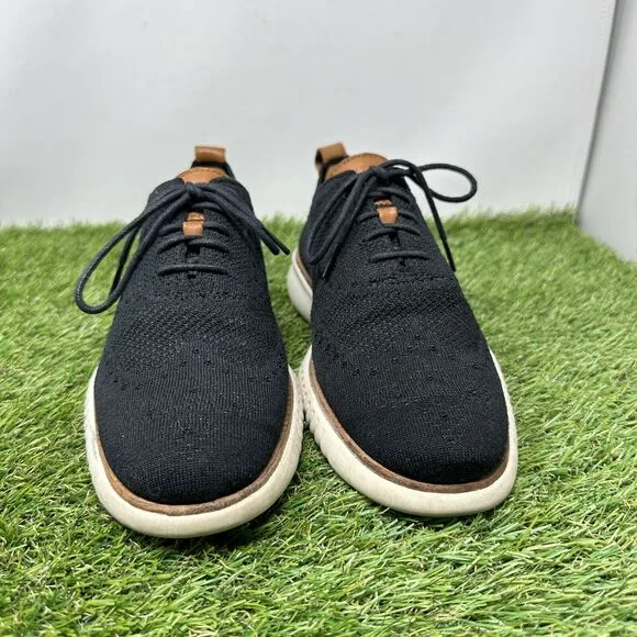 Cole Haan Zerogrand Stitchlite Black Oxford Shoes C27568 Mens Size 8 M
