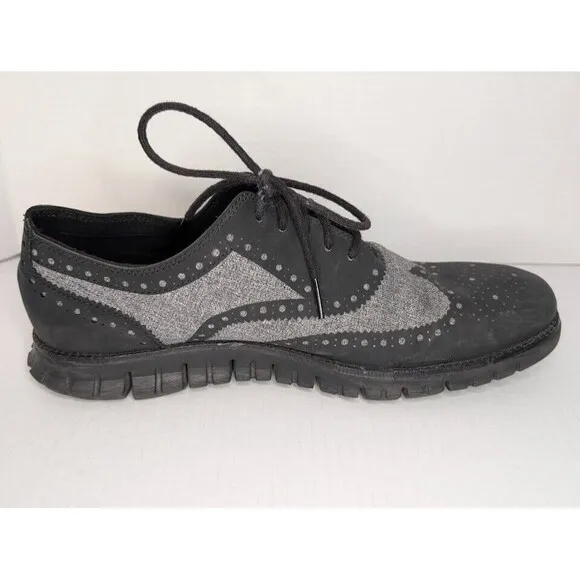 Cole Haan Zerogrand Stitchlite Mens Size 11 M Gray Oxford Knit Shoes C26233