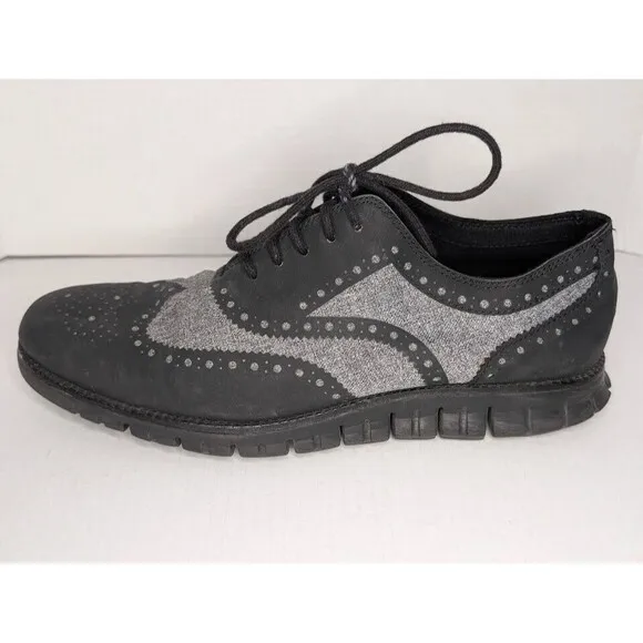 Cole Haan Zerogrand Stitchlite Mens Size 11 M Gray Oxford Knit Shoes C26233
