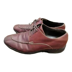 Cole Haan Mens Brown Mahogany Leather Lace-Up Oxford Tie Shoes Sz 9.5M