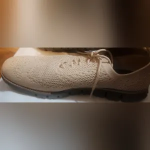 Cole Haun Zerogrand Remastered Stitchlite Mens Oxford Shoes Tan; Size 10