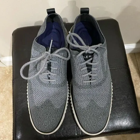 Cole Haan Grey Zerogrand Oxford Shoes