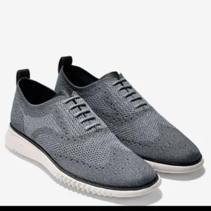 Cole Haan Grey Zerogrand Oxford Shoes
