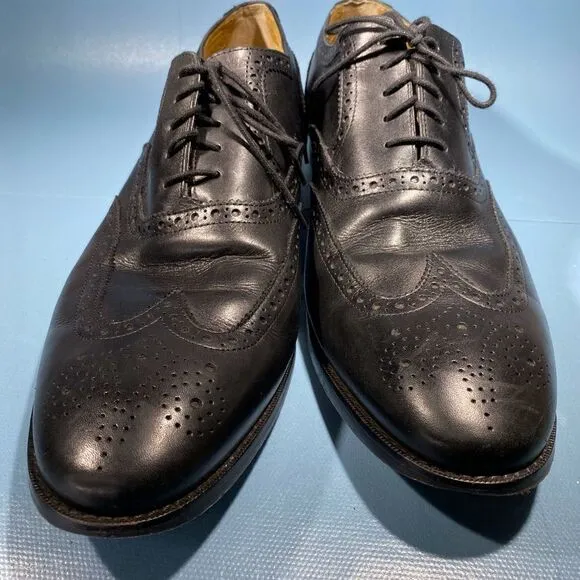 ColeHaan C12914 Cambridge Wing Oxford Black Shoes - Size 15