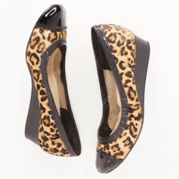 Cole Haan Elsie Cap Toe Wedges, Genuine Calf Hair