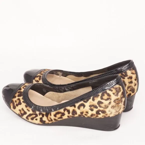 Cole Haan Elsie Cap Toe Wedges, Genuine Calf Hair