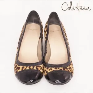 Cole Haan Elsie Cap Toe Wedges, Genuine Calf Hair