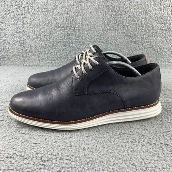 Cole haan original Classic Grand Plain Oxford Shoes Mens‎ 11 M Navy Lace Up