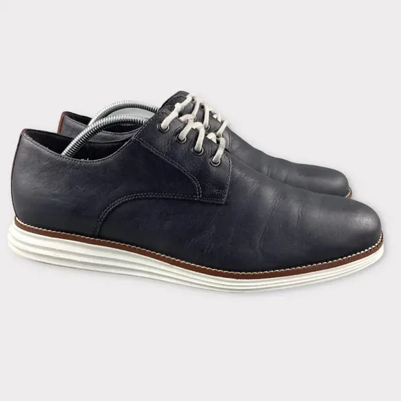 Cole haan original Classic Grand Plain Oxford Shoes Mens‎ 11 M Navy Lace Up