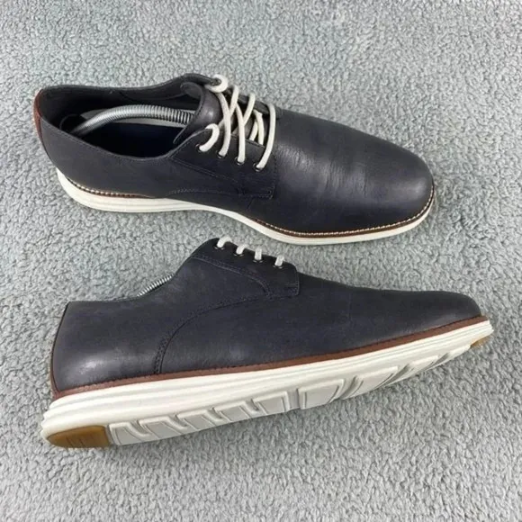 Cole haan original Classic Grand Plain Oxford Shoes Mens‎ 11 M Navy Lace Up
