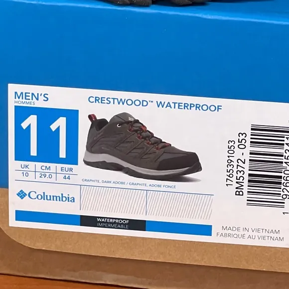 Columbia Men's Crestwood Grey Hiking Shoe