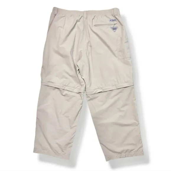 COLUMBIA Tan Backcast Convertible Pants XL Inseam 30”