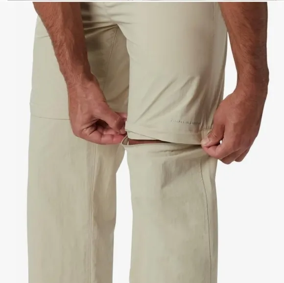 COLUMBIA Tan Backcast Convertible Pants XL Inseam 30”