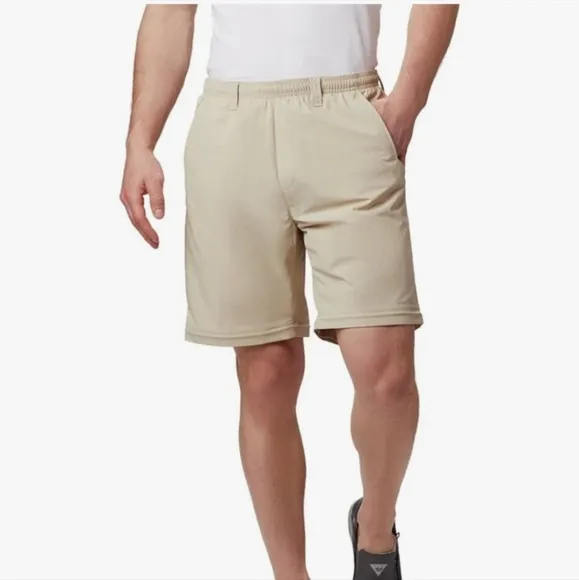 COLUMBIA Tan Backcast Convertible Pants XL Inseam 30”