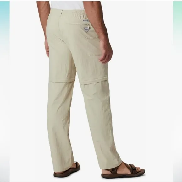 COLUMBIA Tan Backcast Convertible Pants XL Inseam 30”