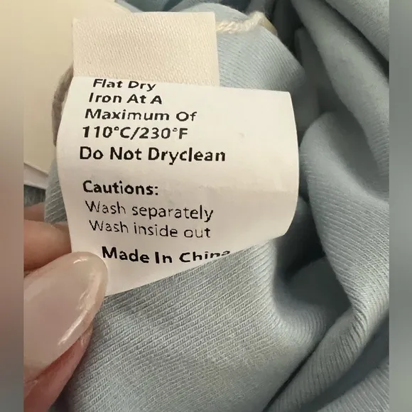 COMMENSE OFF THE SHOULDER RUCHED DRESS, pale blue XL • New With Tags