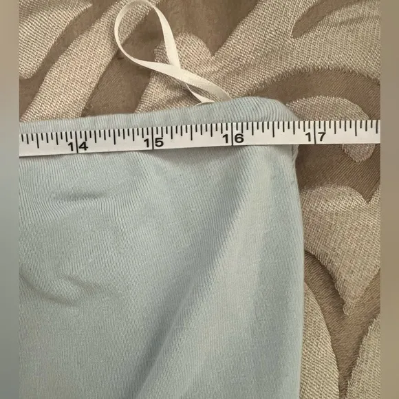 COMMENSE OFF THE SHOULDER RUCHED DRESS, pale blue XL • New With Tags