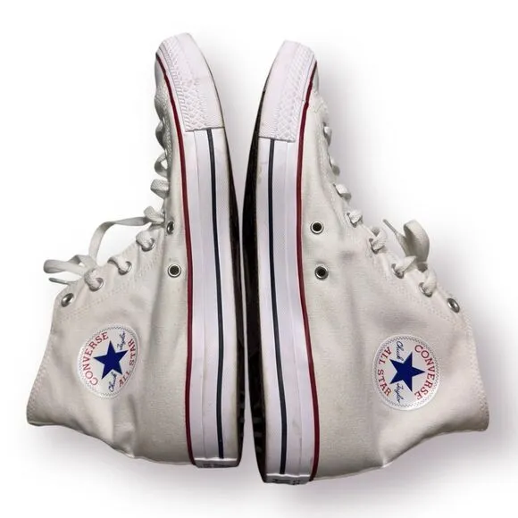 Converse All Star High Top‎ Chuck Taylors Sneakers White Mens 13 Womens 15 Shoes