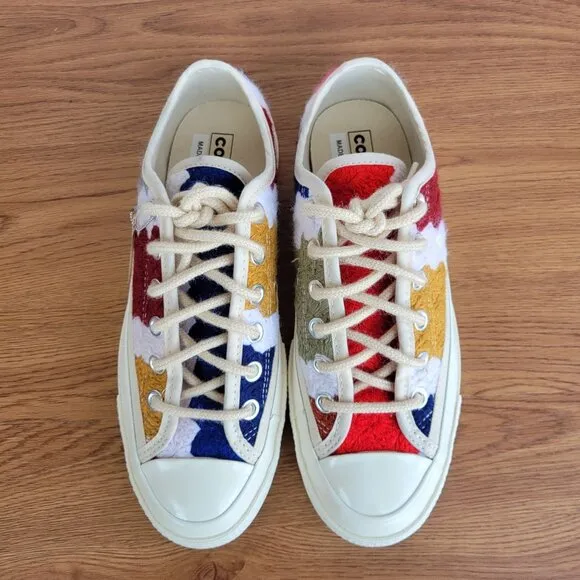 ⭐Converse Chuck 70 Ox Low Crochet Pack Sz 5 Mens Shoes Patchwork Multi A09229C⭐