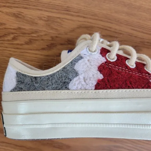 ⭐Converse Chuck 70 Ox Low Crochet Pack Sz 5 Mens Shoes Patchwork Multi A09229C⭐