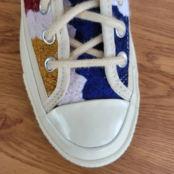⭐Converse Chuck 70 Ox Low Crochet Pack Sz 5 Mens Shoes Patchwork Multi A09229C⭐