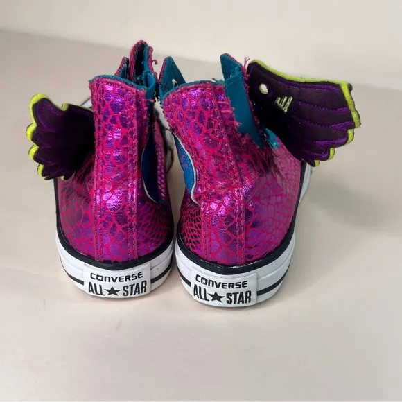 Converse Chuck Taylor All Star Cosmos Pink Boltz with Wings Youth Shoe Size 11