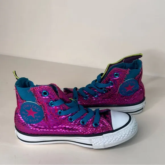 Converse Chuck Taylor All Star Cosmos Pink Boltz with Wings Youth Shoe Size 11