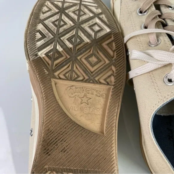 Converse Chuck Taylor Sneakers Shoes 70OX Oxford 1970s Beige‎ Cream Tan Lace Up