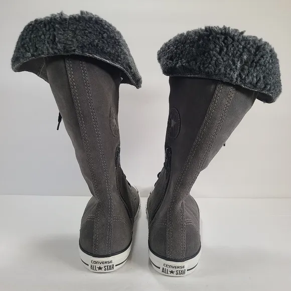 Converse CTAS Sharon Lace Up Gray Suede Boots Women's Size 7