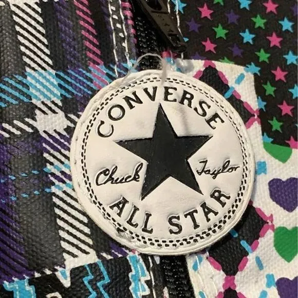 Converse High Top Boots Juniors Sz 2 lace up Mix/Match Pattern