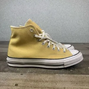 Converse Men’s Size 9.5 All Star 70 High Top Sneakers Yellow Classic Shoes Gold