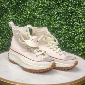 Converse RUN STAR HIKE HI Custom Swavarski Platform Sneakers