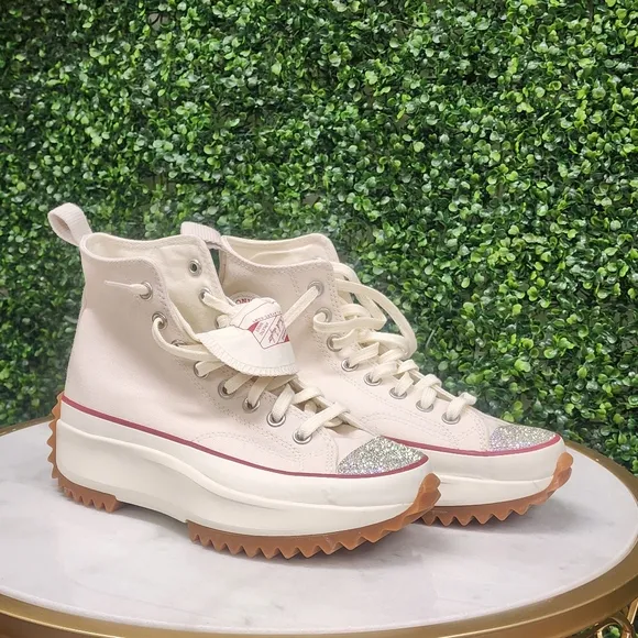 Converse RUN STAR HIKE HI Custom Swavarski Platform Sneakers
