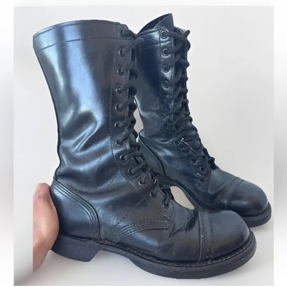 Corcoran Black Field Lace Up Combat 10” Jump Boot Made in USA Men’s Size 8.5