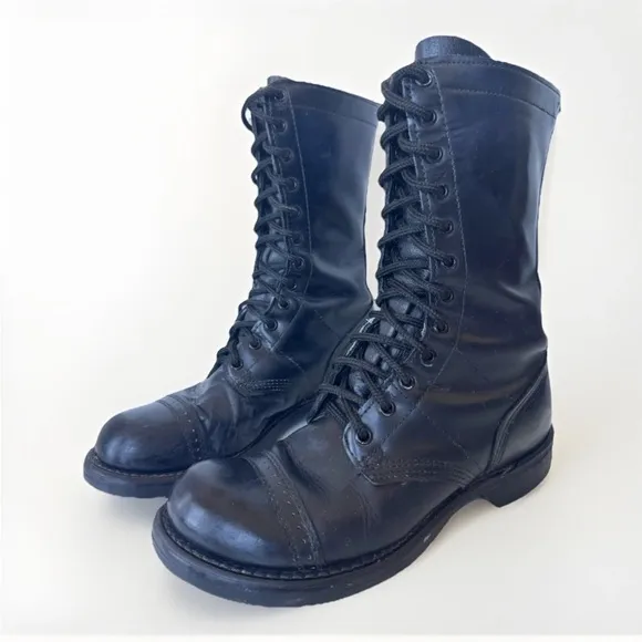 Corcoran Black Field Lace Up Combat 10” Jump Boot Made in USA Men’s Size 8.5