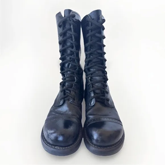 Corcoran Black Field Lace Up Combat 10” Jump Boot Made in USA Men’s Size 8.5