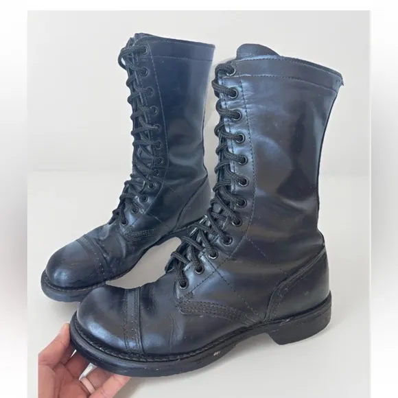 Corcoran Black Field Lace Up Combat 10” Jump Boot Made in USA Men’s Size 8.5