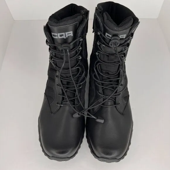 CQR Brand  Mens CQBZ305 Black Lace Up Durable Size 14 Tactical Combat Boots