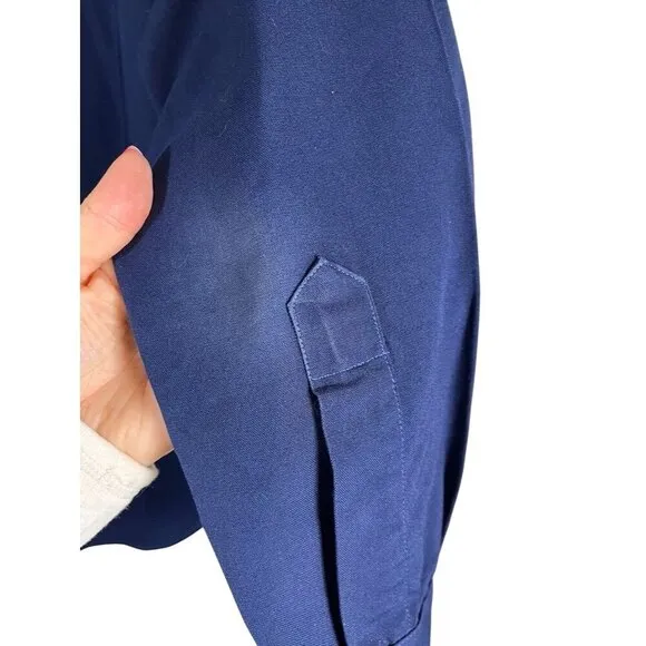 Creighton Skirt Men 16.5 Blue Button Down Collar US Coast Guard Military Vintage