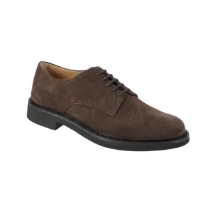 Cristian Lay  Lace Up Oxford Derby Dress Shoes  Dark Brown Suede  44 US 10 