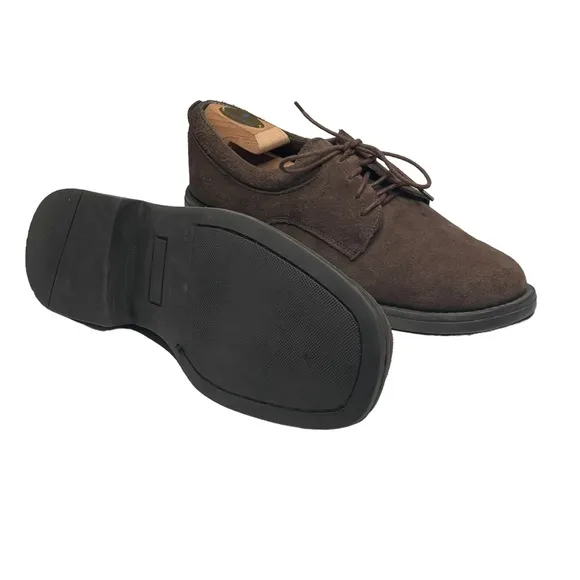 Cristian Lay  Lace Up Oxford Derby Dress Shoes  Dark Brown Suede  44 US 10 