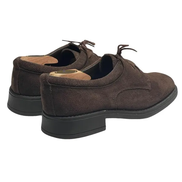 Cristian Lay  Lace Up Oxford Derby Dress Shoes  Dark Brown Suede  44 US 10 