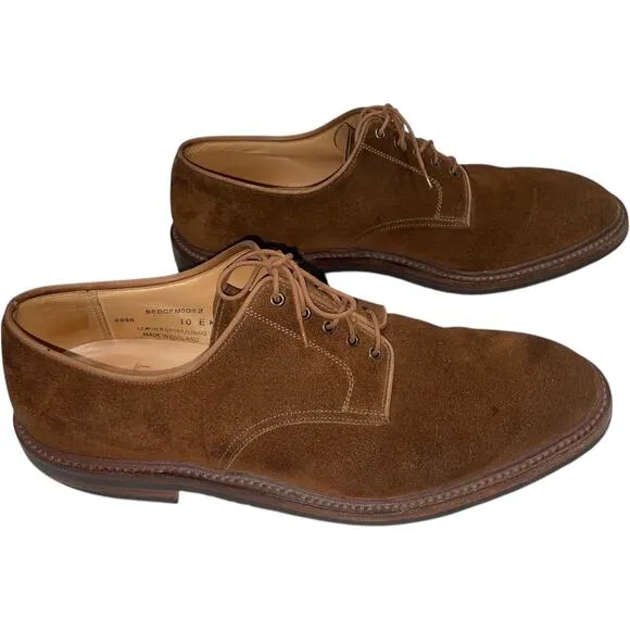 Crockett &amp; Jones Sedgemoor Brown Suede Leather Oxford Shoes   Size: UK 10 /US 11