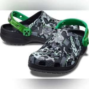 Crocs Adult Classic Minecraft Unisex Clog Shoes (Size 9 Women or 7 Men)