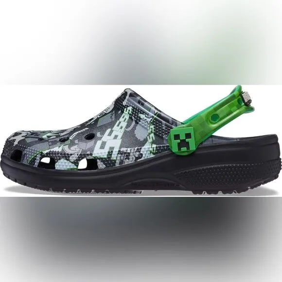 Crocs Adult Classic Minecraft Unisex Clog Shoes (Size 9 Women or 7 Men)
