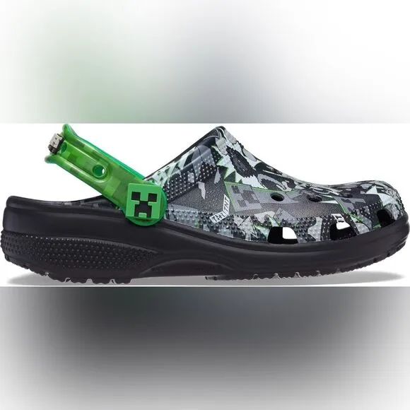 Crocs Adult Classic Minecraft Unisex Clog Shoes (Size 9 Women or 7 Men)